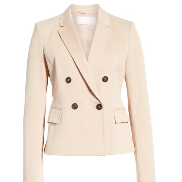 BOSS Jalarema Double Breasted Jacket, Size 4, Nude - Picture 2 of 11